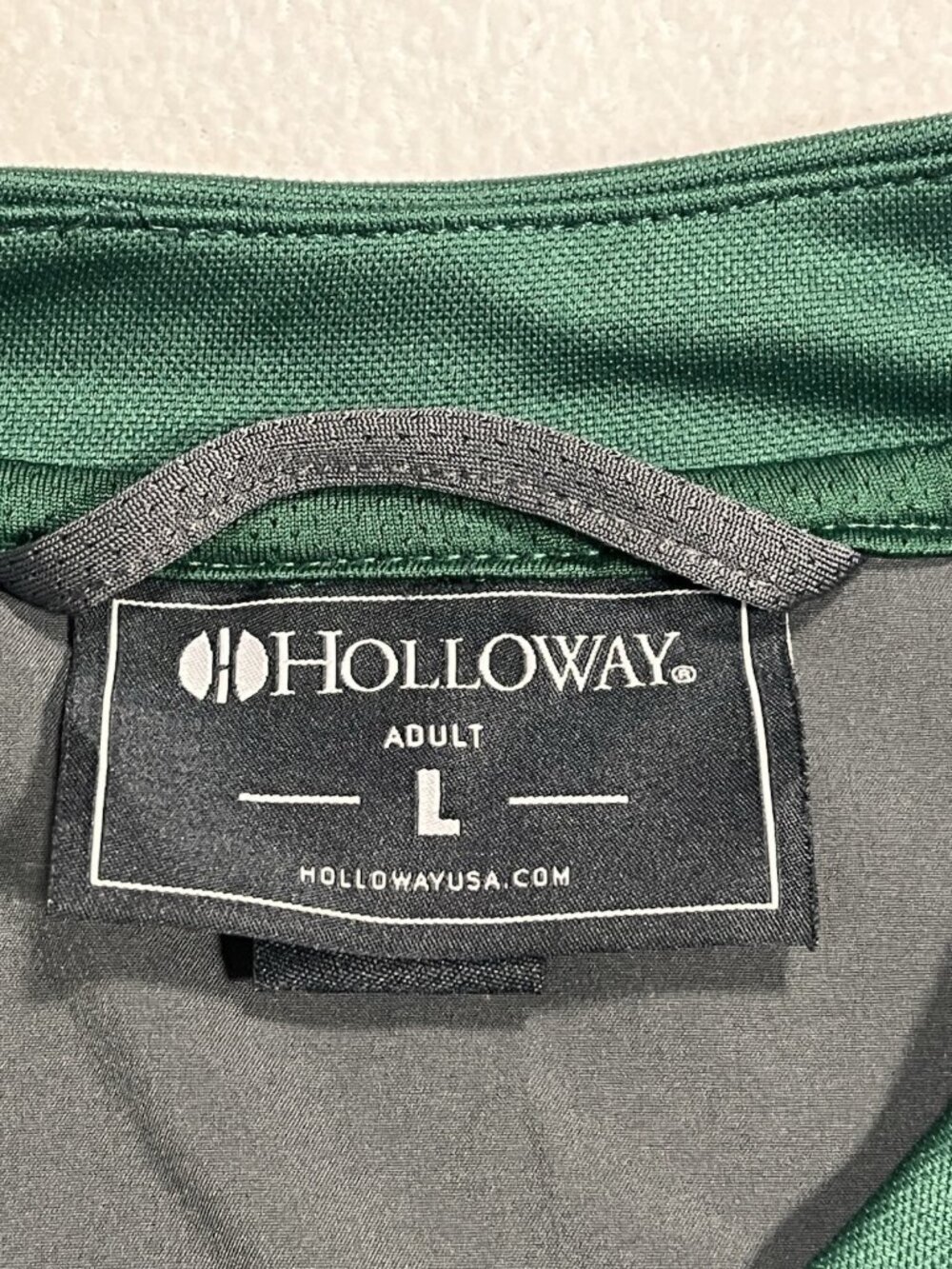Holloway Quarter Zip Pullover Green Gray Long Sleeve Performance Men’s Large - Picture 6 of 11